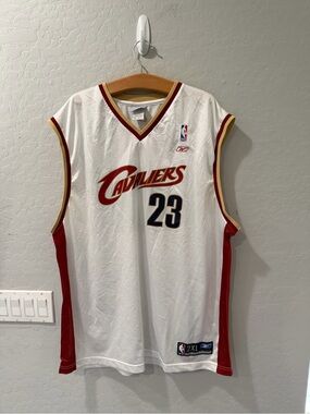 Vintage‎ Reebok Cavs LeBron James Rookie Jersey 2XL Bin 1